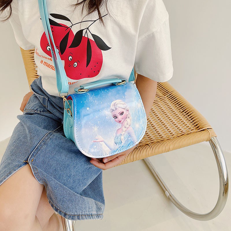 SUGE Túi Xách Nữ In Hình Công Chúa Elsa Phim Frozen