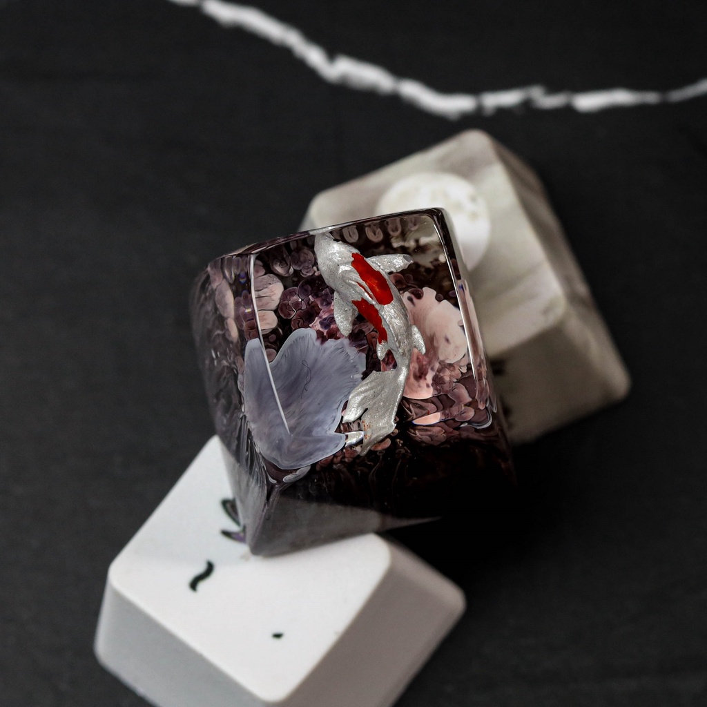 Keycap cá koi sắc màu, nút bàn phím cá koi phù hợp cho bàn phím cơ