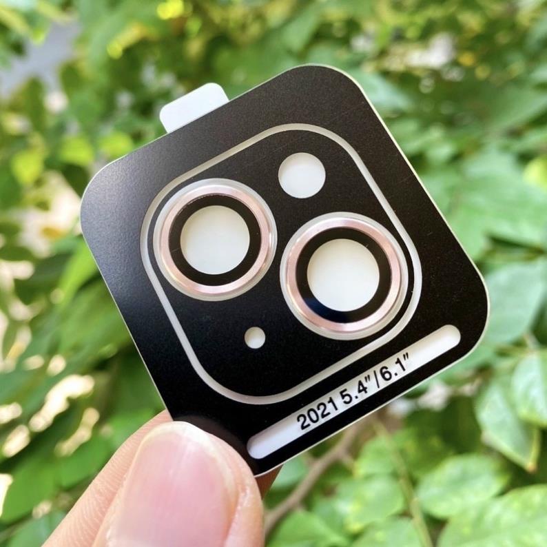 Bộ dán TOTU lens 3 mắt bảo vệ camera cho iPhone 13 Mini, 13, 13 Pro, 13 Pro Max vàng nhôm + kính siêu bền đẹp