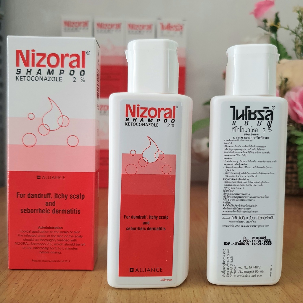 Dầu Gội Thái Lan Chính Hãng, Chai Dầu Gội Nizoal Loại 50ml Nội Địa Thái, Hàng Thái Lan Chính Hãng