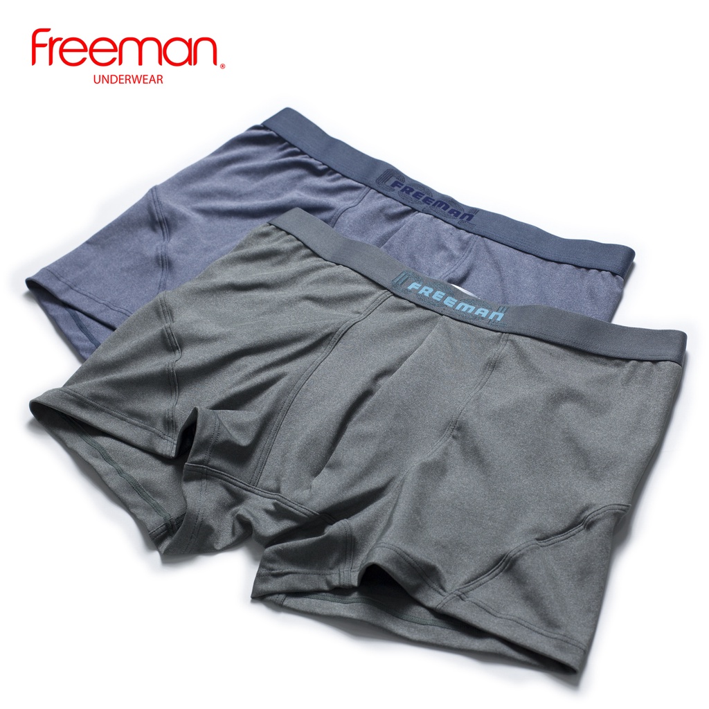 Quần boxer nam chất liệu thun lạnh cao cấp, co giãn tốt, thiết kế thời trang trẻ trung Freeman [Combo 2] 6529