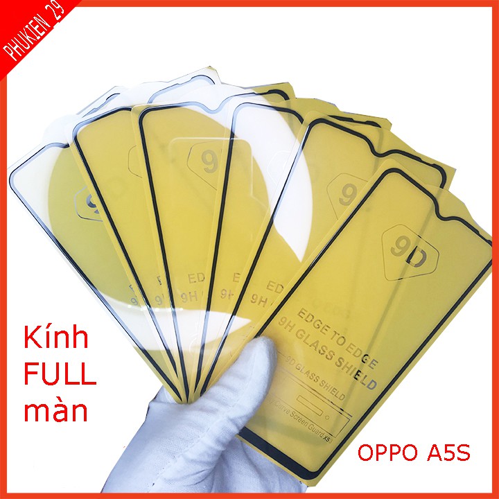 Cường lực FULL màn OPPO A7,F7,F9,F11,F11 PRO,A3S,A5S,A1K,F1S Tặng kèm giấy lau kính khô và ướt Educase86