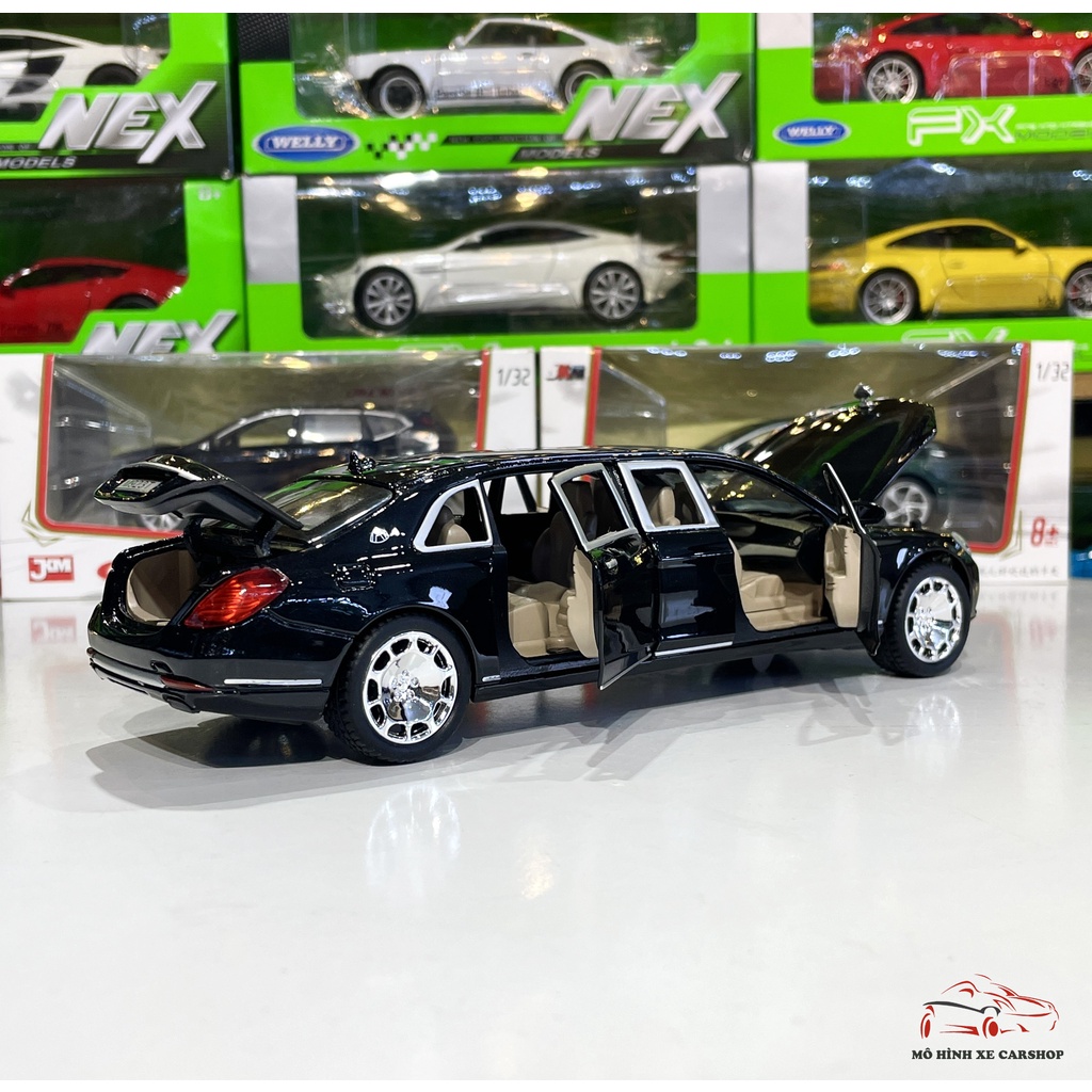 Mô hình xe ô tô Mercedes Maybach S600 tỉ lệ 1:24 hãng XLG màu đen