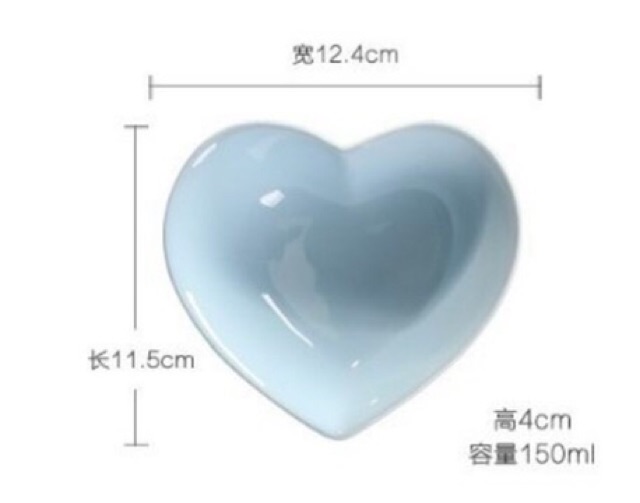 Bát sứ hình tim 150ml
