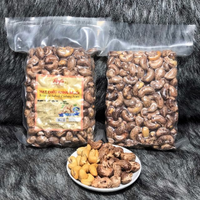 Hạt điều rang muối Bình Phước nguyên 500gram ép chân không