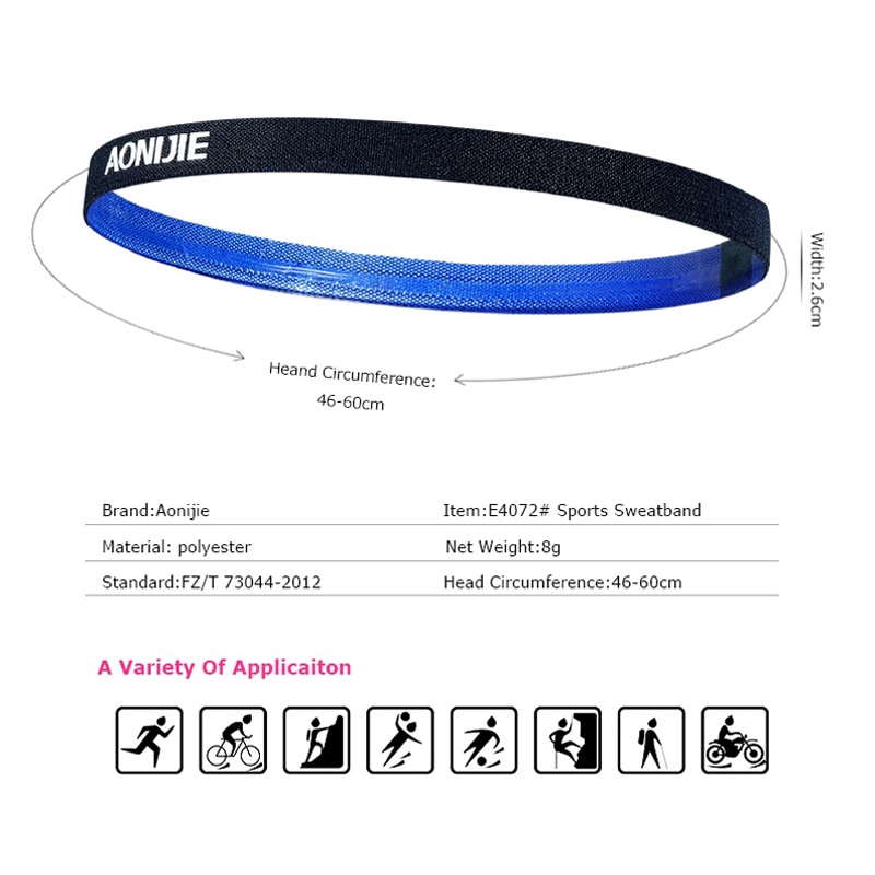 AONIJIE E4073 Băng Đô Thể Thao Bằng Silicone