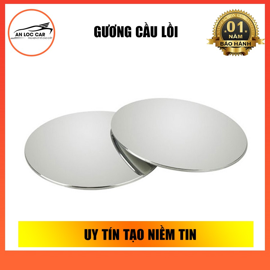 ⚡CẦN THIẾT⚡Cặp Gương cầu xóa điểm mù trên ô tô - Gương Cầu Lồi 360 Độ Không Viền