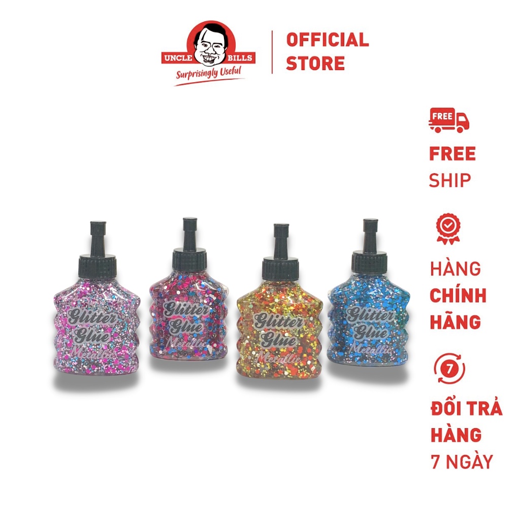 Chai Keo dán Kim tuyến Metallic 100ml Uncle Bills QE0580