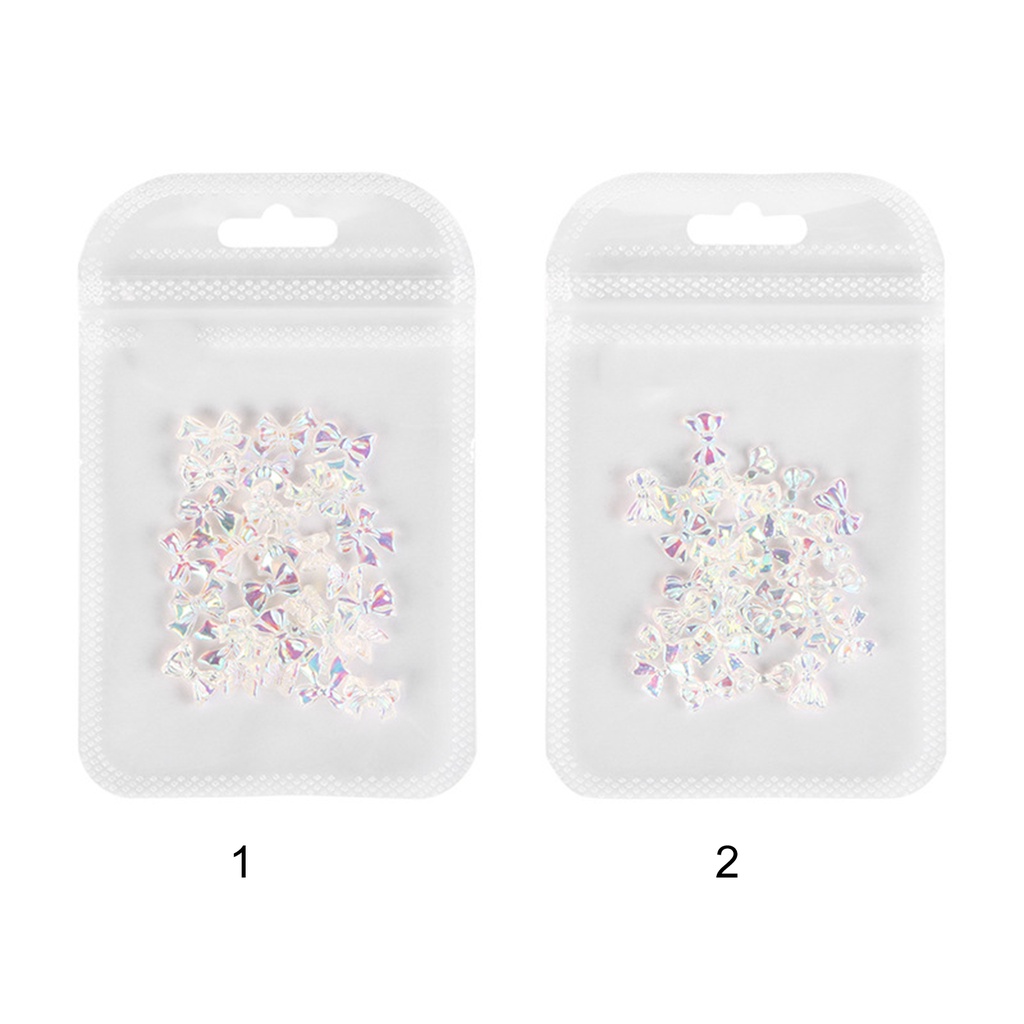 [Hàng mới về] Set 30 Nơ Đính Đá Trang Trí Móng Tay Cho Nữ