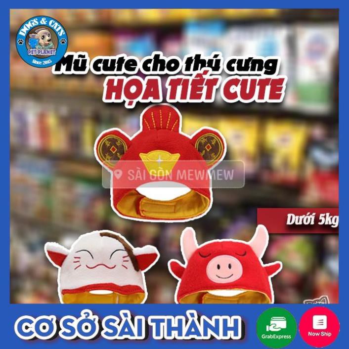 [Có ảnh thật]Mũ cute cho thú cưng