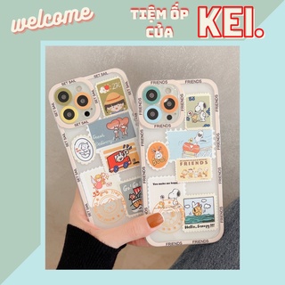 Ốp lưng chống sốc bảo vệ camera Snoopy xinh xỉu cho nhiều dòng máy của Iphone/samsung/oppo/realme/xiaomi/vivo