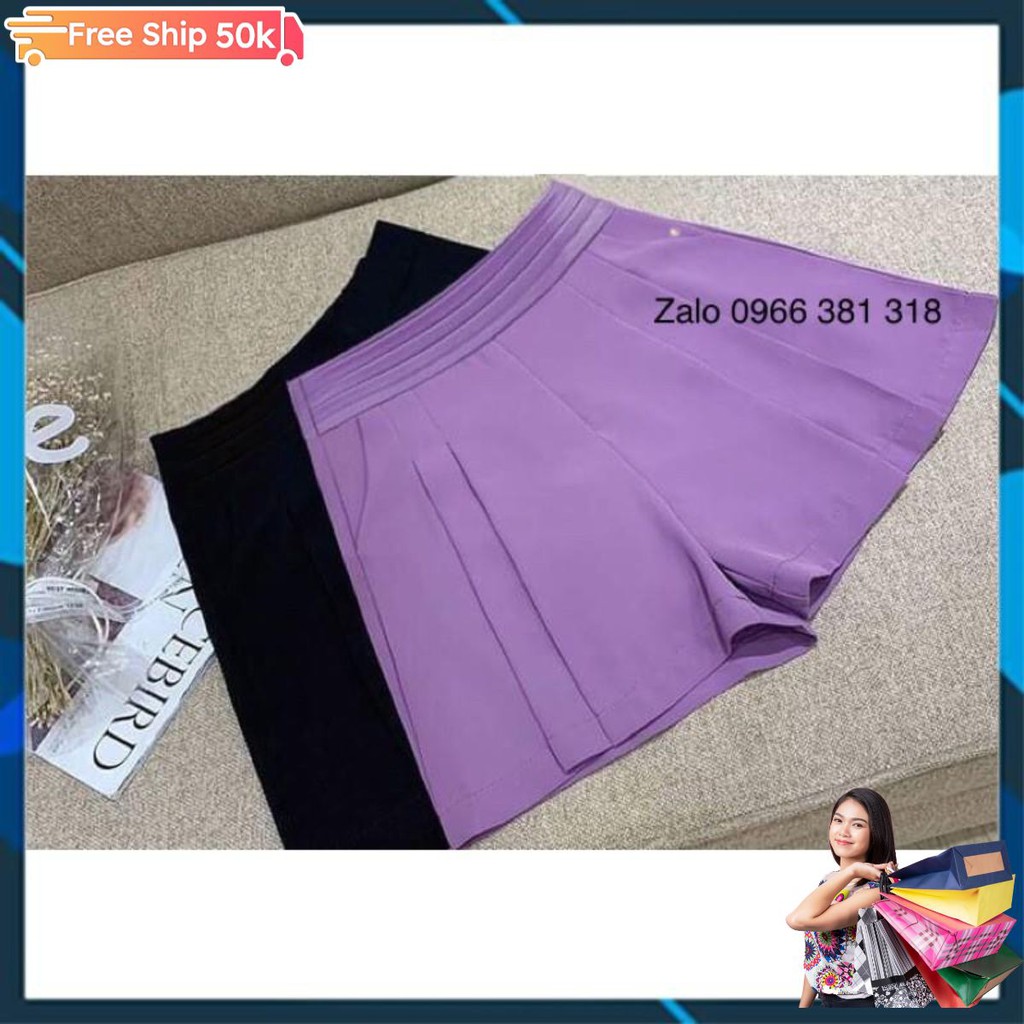 Quần giả váy,quần short nữ giả váy cạp xếp ly chất tuyết mưa cao cấp tôn dáng mã leg208