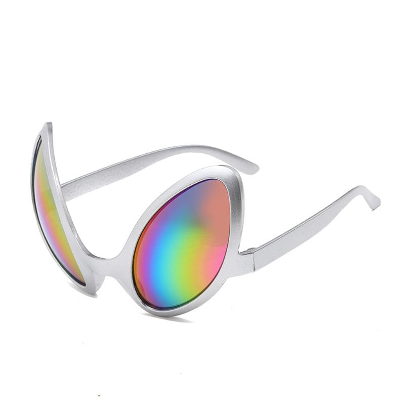❀AUTU Funny Aliens Costume Glasses Rainbow Lenses  ET Sunglasses Halloween Party Props
