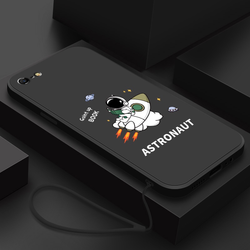 Ốp Điện Thoại Silicone Mềm Chống Sốc In Hình Phi Hành Gia Hoạt Hình Cho iphone 5 5s
