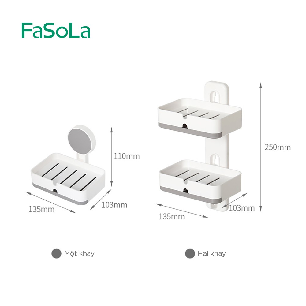 [FREESHIP] Khay đựng xà phòng dán tường FASOLA FSLRY-283A