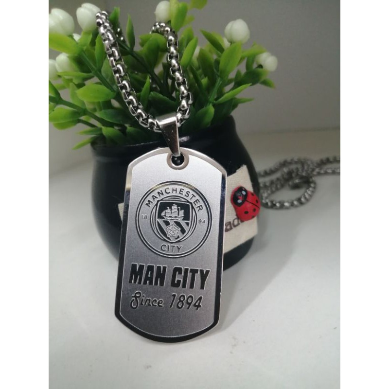 Vòng cổ inox không gỉ Man City