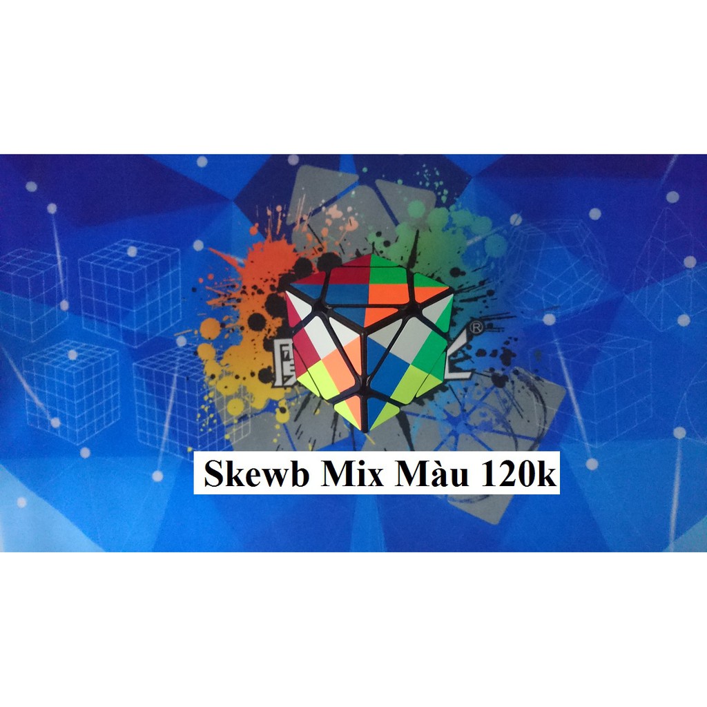 Biến thể Rubik. Skewb Mix Màu