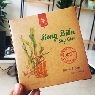 Rong biển cháy tỏi (phiên bản hộp giấy 250gram)