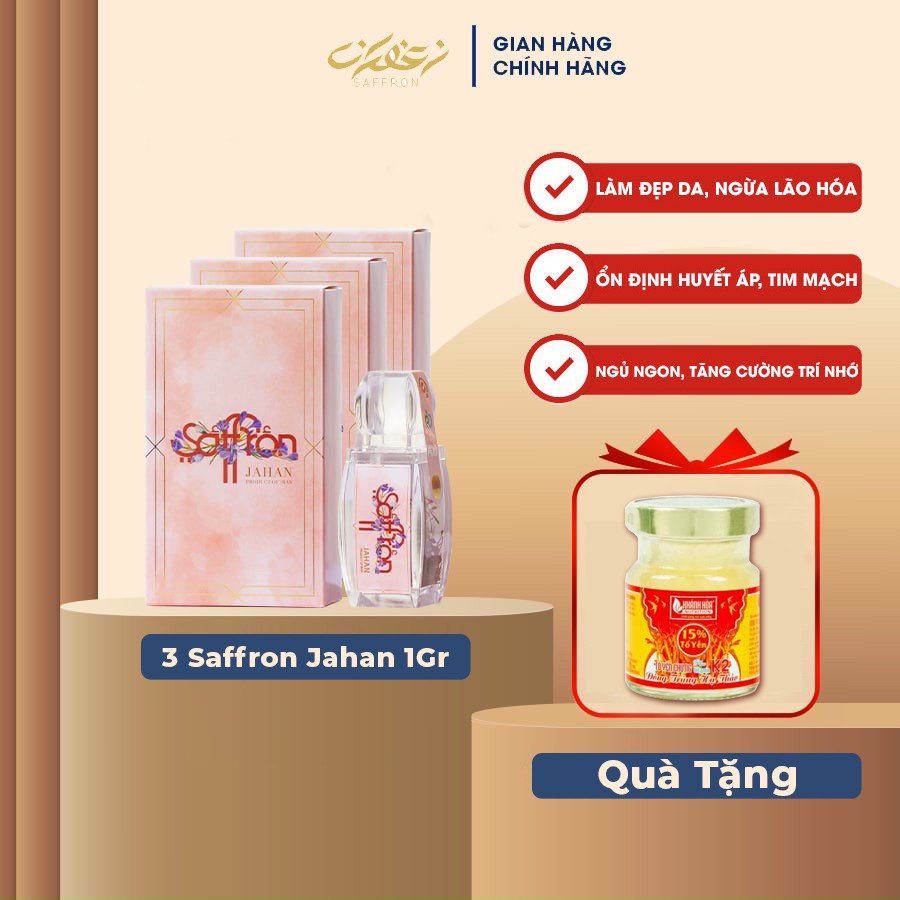 Nhụy hoa nghệ tây saffron jahan hộp 3gr