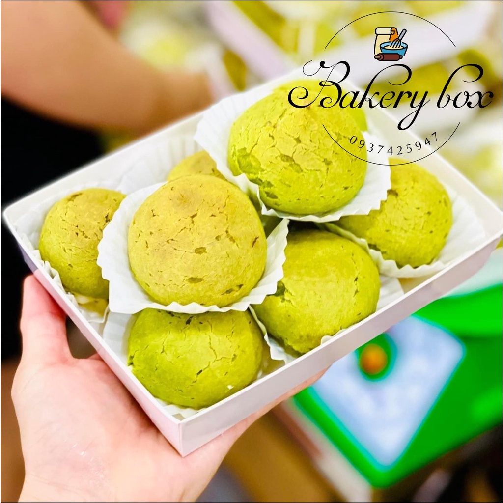 CL1317 | 50 Hộp Giấy Chữ Nhật Đựng Bánh Mì Dẻo Kem Tươi, Su Sing