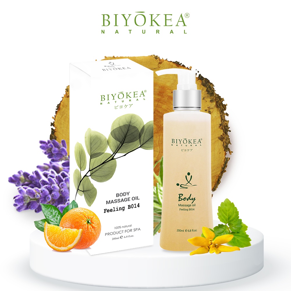 Dầu Massage Body Cao Cấp Biyokea Premium Feeling B014 Giúp Tạo Cảm Giác,Thư Giãn, Giảm Nhức Mỏi, Dưỡng Ẩm Da