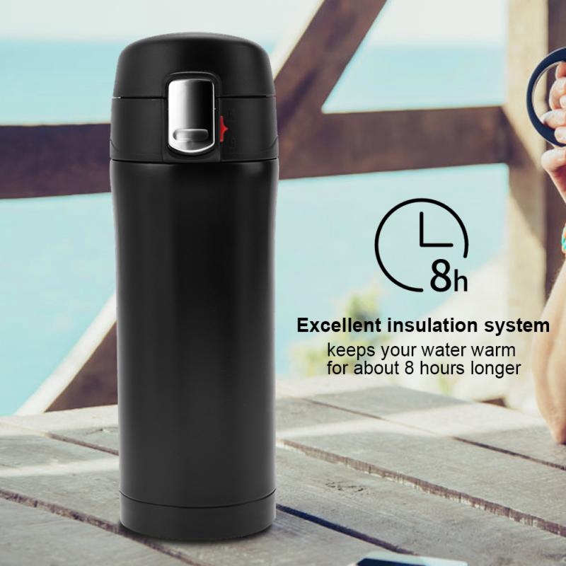 【moonbase】350ml Stainless Steel Vacuum Thermos Insulated Water Bottle Travel Mug Coffee Tea Cup