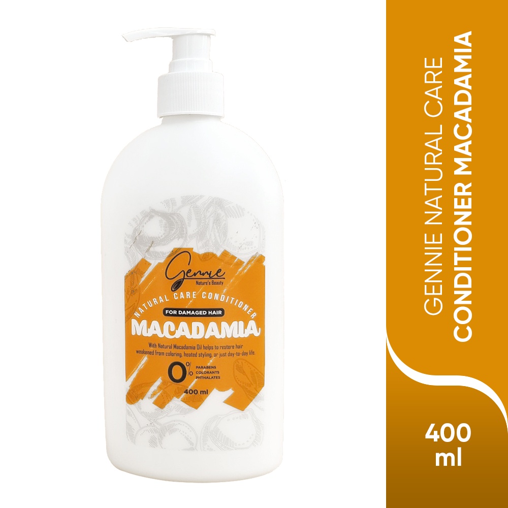 Dầu Xả Gennie Natural Care Dầu Hạt Macca Dành Cho Tóc Hư Tổn 400ml