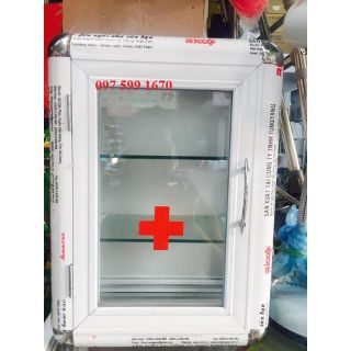 Tủ thuốc gia đình. Cỡ lớn 40 x 30 x 20. Kính dày 5ly