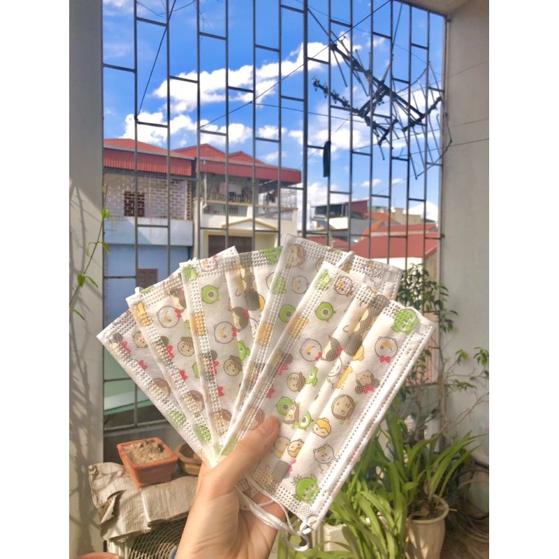 KHẨU TRANG gấu hoạ tiết siêu xinhh [ khẩu trang GARCOTEX ] | BigBuy360 - bigbuy360.vn