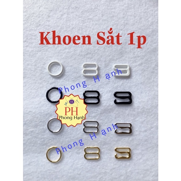 Khoen Sắt Áo Ngực 1p (1cm) nhiều màu - bịch 100 cái