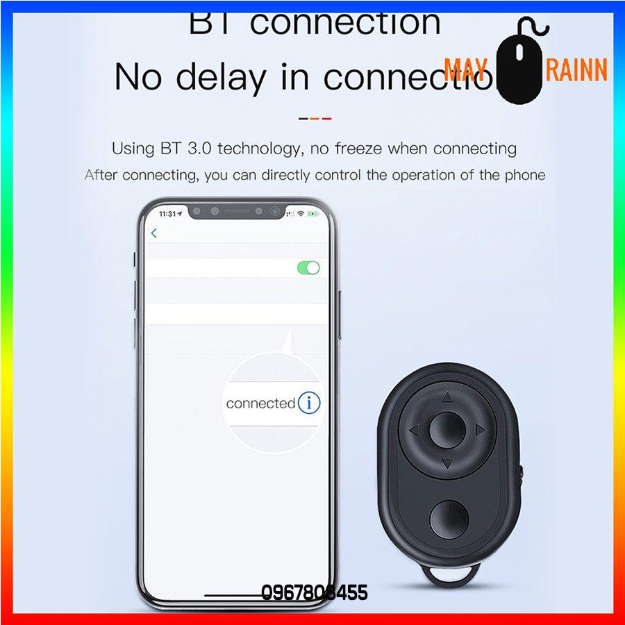 Remote chụp ảnh cho điện thoại, điều khiển chụp ẩnh từ xa cho điện thoại tiện lợi khi sử dụng- Phong Store