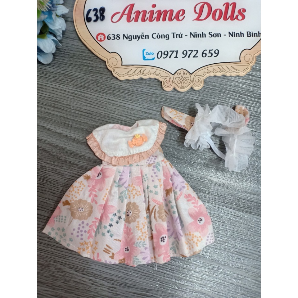 Quần áo và váy cho búp bê anime loại chibi cao 23cm