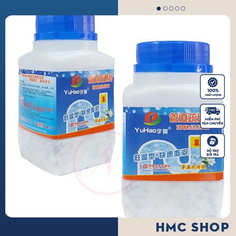 [Hộp Xanh] Bột thông tắc cống cực mạnh -bột thông cống, đường ống, bồn cầu, bồn rửa