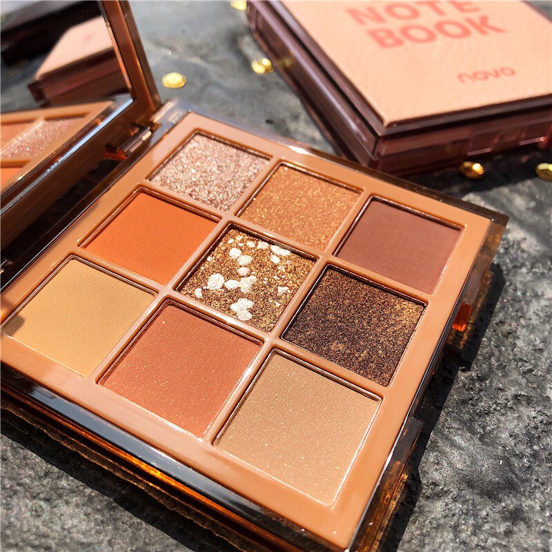 [Hàng mới về] Bảng phấn mắt Novo 9 màu chống nước lâu trôi