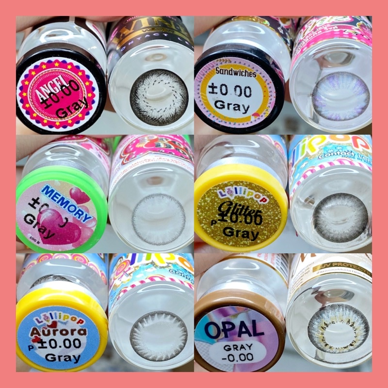 Lens xám không độ size vừa 14,5mm hot hit (album 2)