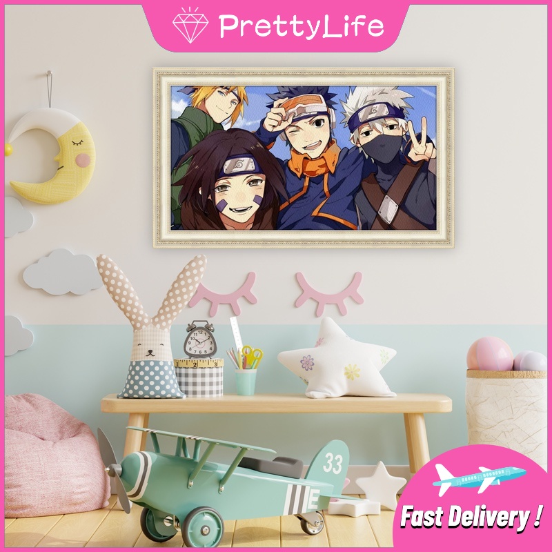 Bộ Tranh Đính Đá 5D Tự Làm 30x50cm Hình Anime Tự Động Trang Trí Nhà Cửa