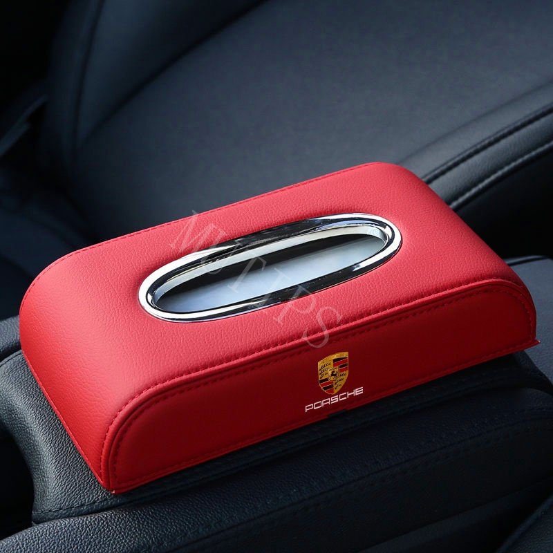 Hộp Đựng Khăn Giấy Bằng Da Cao Cấp Cho Ô Tô Porsche 958 911 987 cayenne