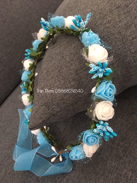 ( Sẵn ) Vòng hoa đội đầu kỉ yếu phối nhuỵ nhũ cực xinh