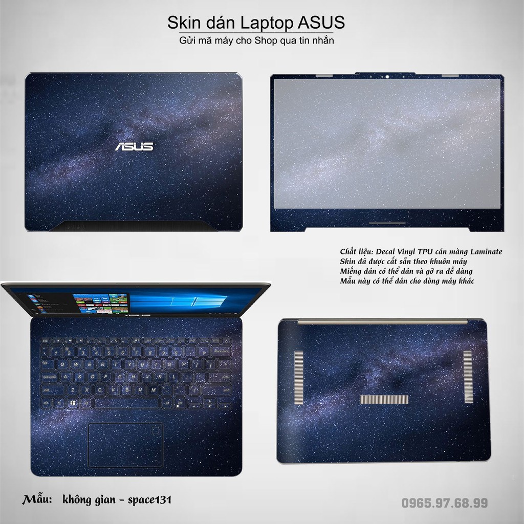 Skin dán Laptop Asus in hình không gian _nhiều mẫu 22 (inbox mã máy cho Shop)