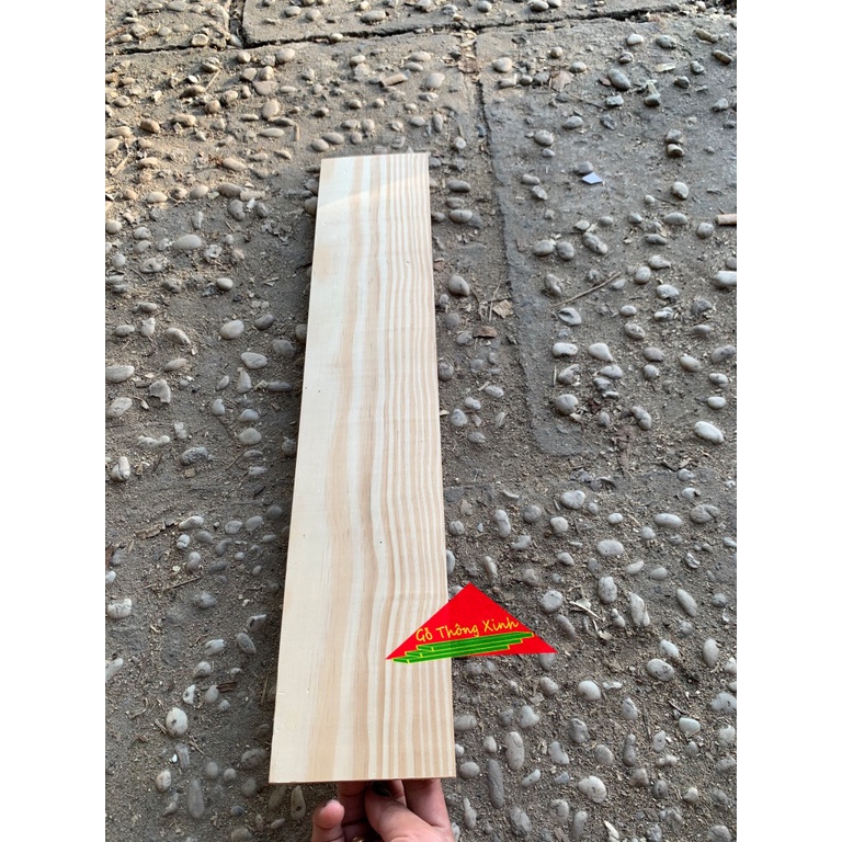[MS100] Thanh gỗ thông dài 50cm, rộng 10cm, dày 1cm đã bào láng đẹp 4 mặt phù hợp làm kệ, ốp tường, trang trí, decord