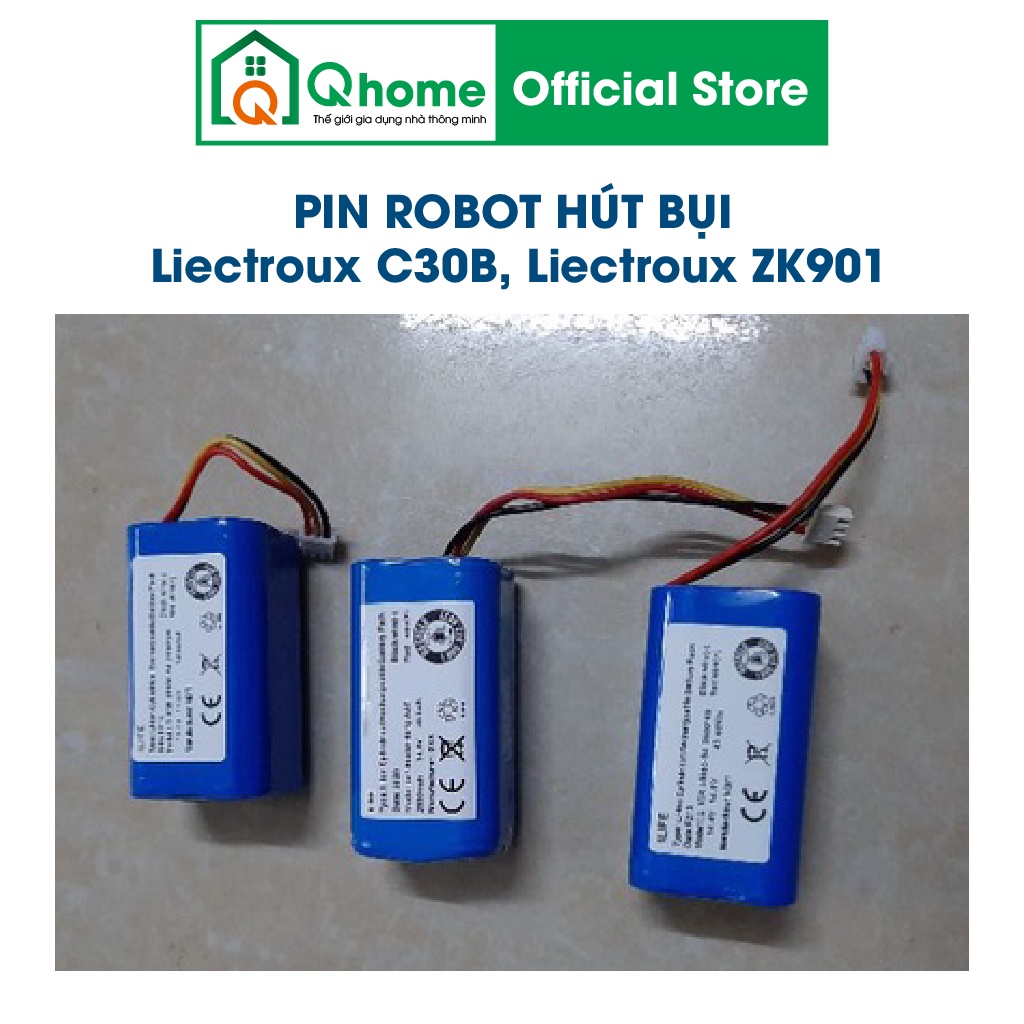 Pin robot hút bụi Liectroux c30B, Liectroux ZK901, Liectrolux XR500