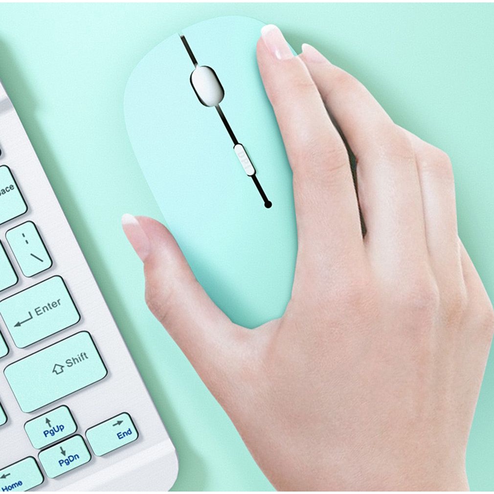 Chuột không dây kết nối bluetooth 2.4G nhiều màu sắc tuỳ chọn
