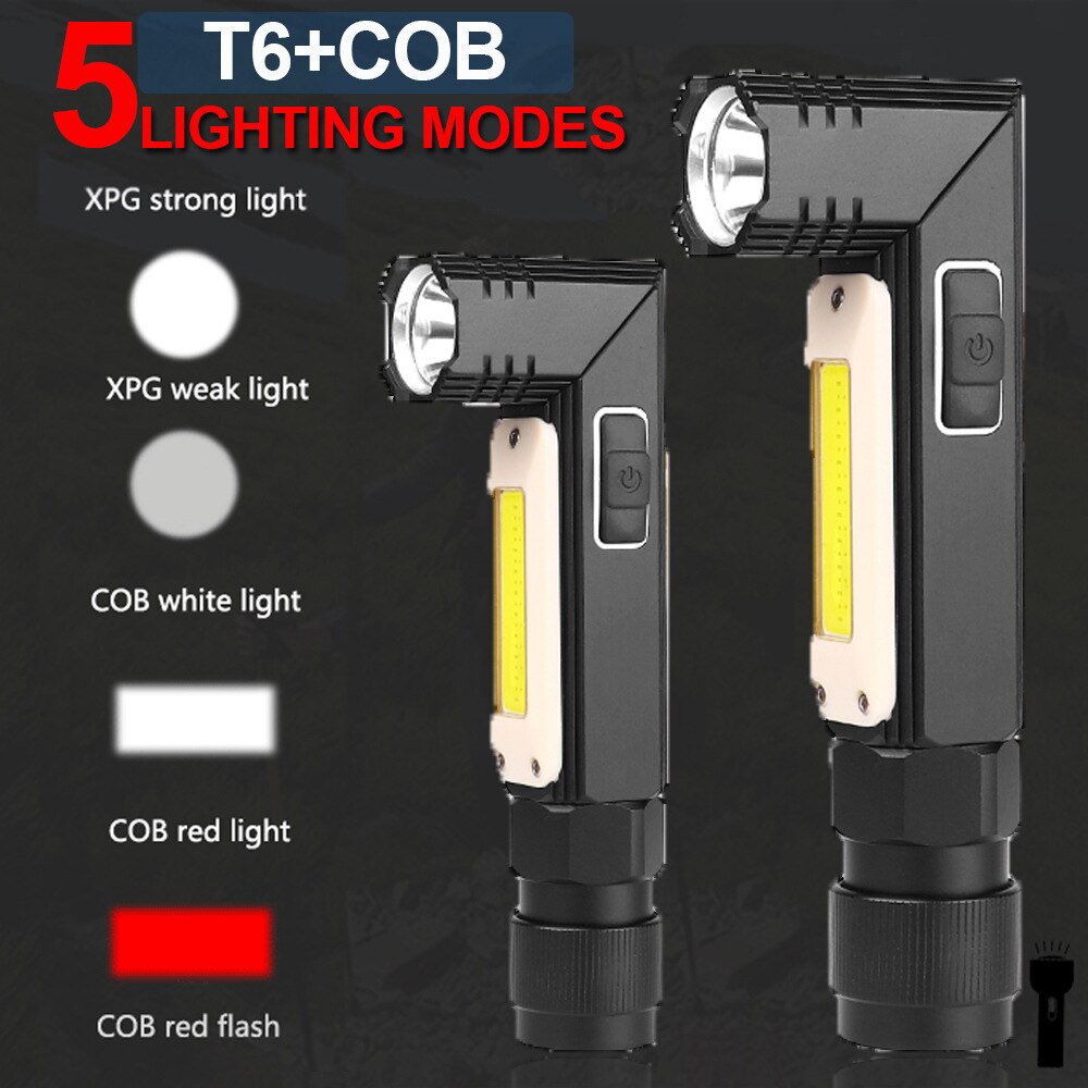 Đèn LED COB nam châm xếp lại được có cổng sạc USB đa năng