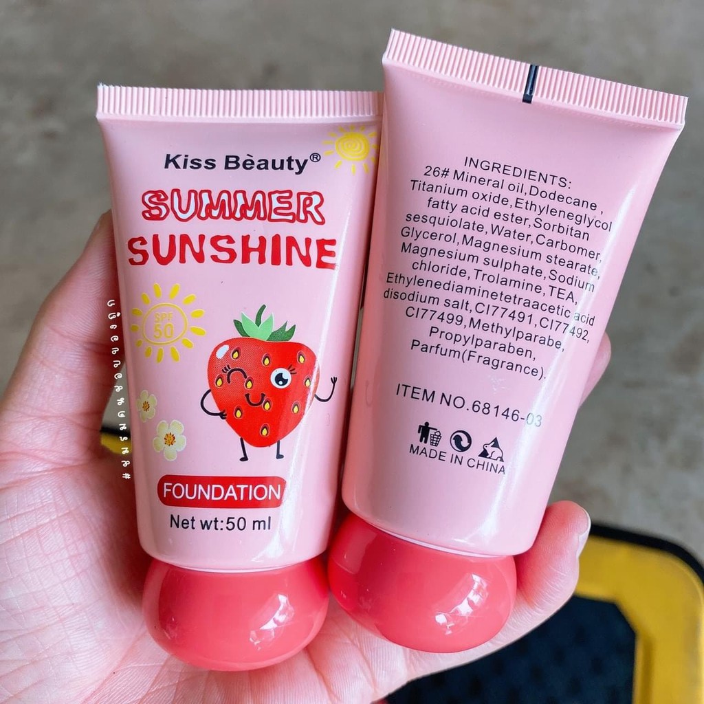 Kem nền Kiss beauty Dâu