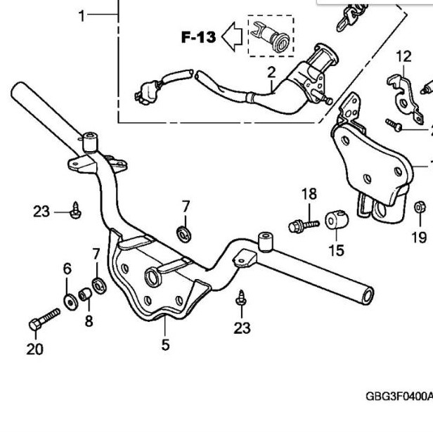 CAO SU BẮT TAY LÁI DREAM ZIN HONDA
