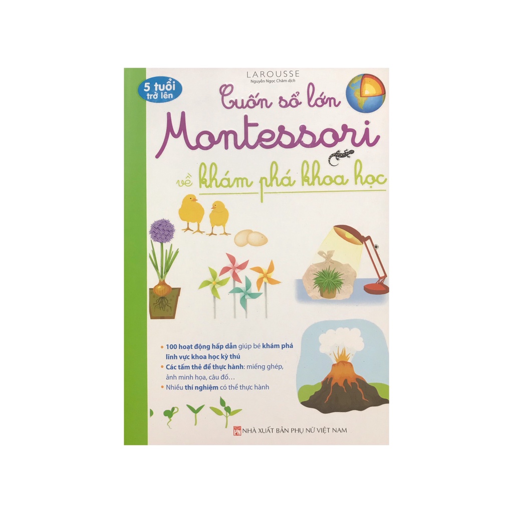 Sách Cuốn sổ lớn Montessori về khám phá khoa học ( Minh Thắng )