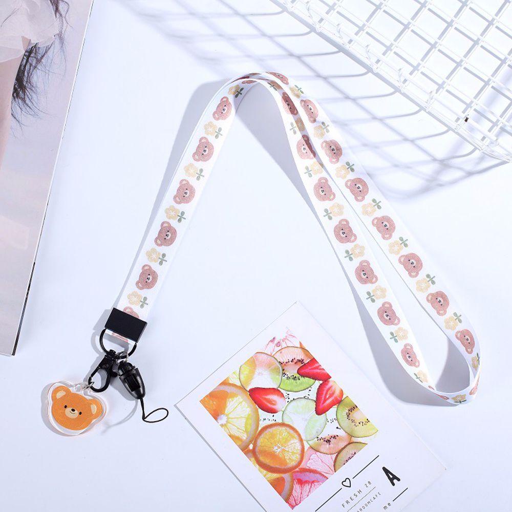 Dây Đeo Cổ Bằng Cotton Chất Lượng Cao Họa Tiết Hoạt Hình Đa Năng Cho Điện Thoại