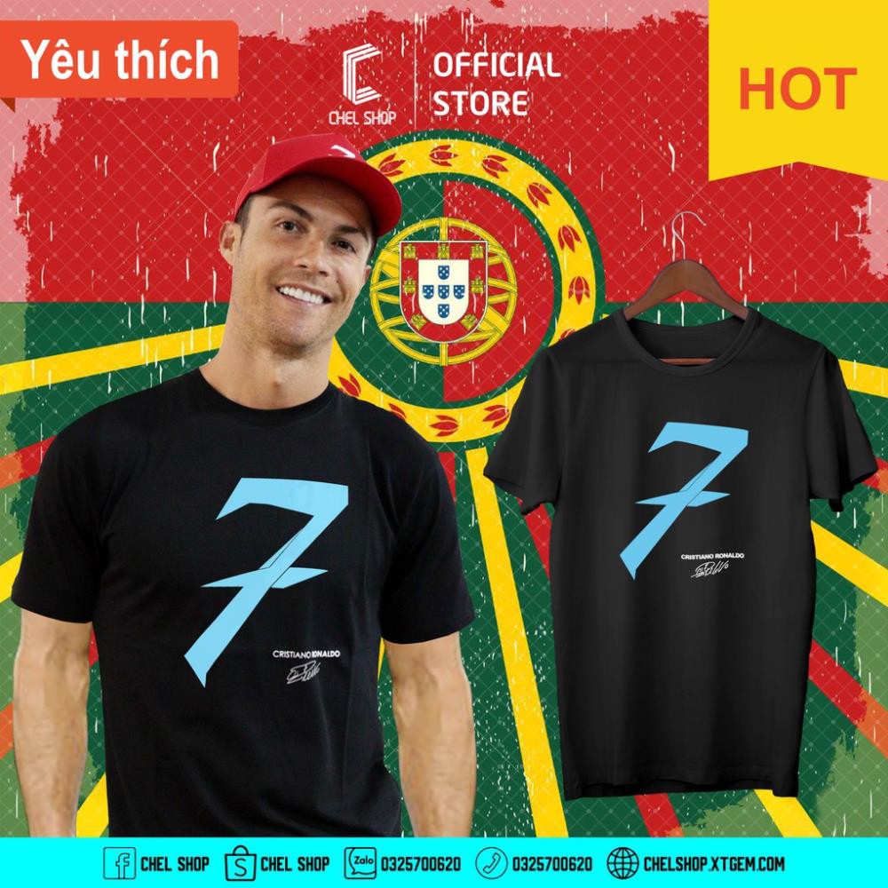 SALE- Áo thun 7 - Cristiano Ronaldo [TẶNG ẢNH CR7] - cực đẹp