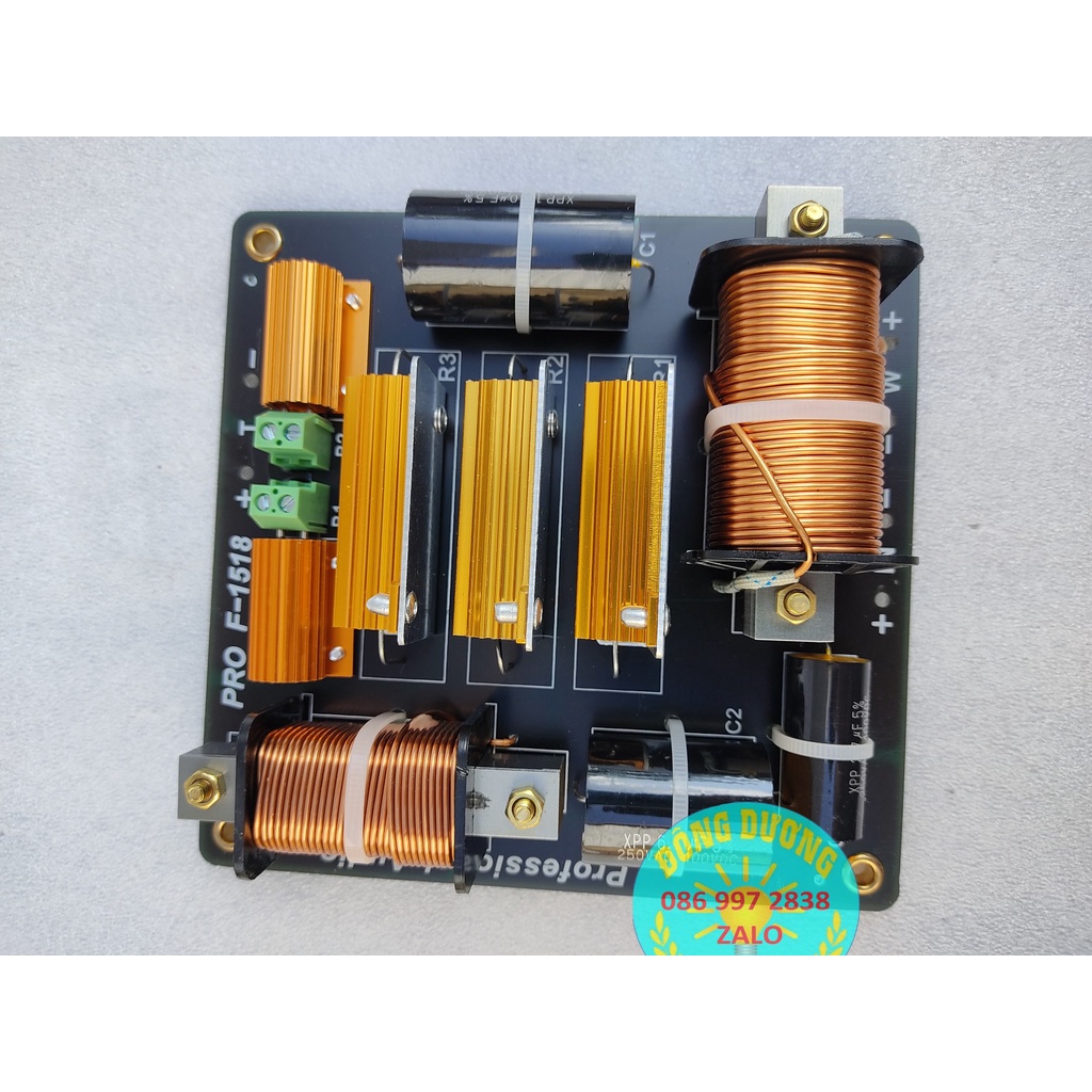 MẠCH PHÂN TẦN CÔNG SUẤT LỚN  F1518 -  HÀNG XỊN - 1 BASS 1 TREBLE- CÔNG SUẤT MÃ 1800W - GIÁ 1 CÁI
