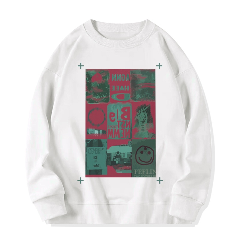 Áo sweater SELVZE dáng rộng chất liệu cotton cao cấp thời trang phong cách Mỹ cho nữ